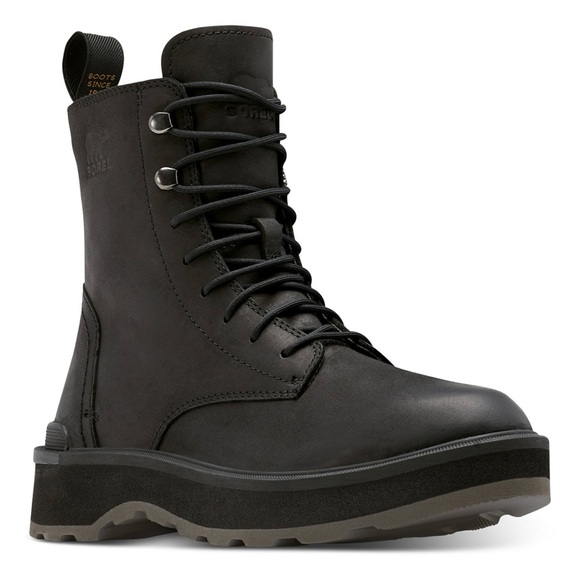 Sorel Hi-Line Lace-Up Mid-Shaft Lug-Sole Booties - Picture 1 of 14